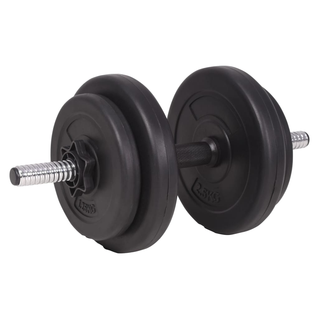 vidaXL Súprava závaží a tyčí barbell a dumbbell, 90 kg