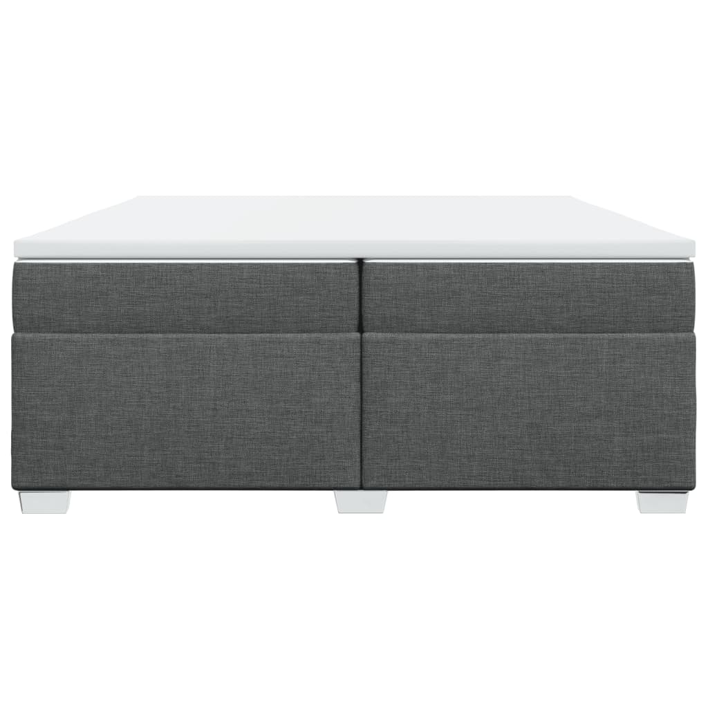 vidaXL Boxspring posteľ s matracom tmavosivá 200x200 cm látka