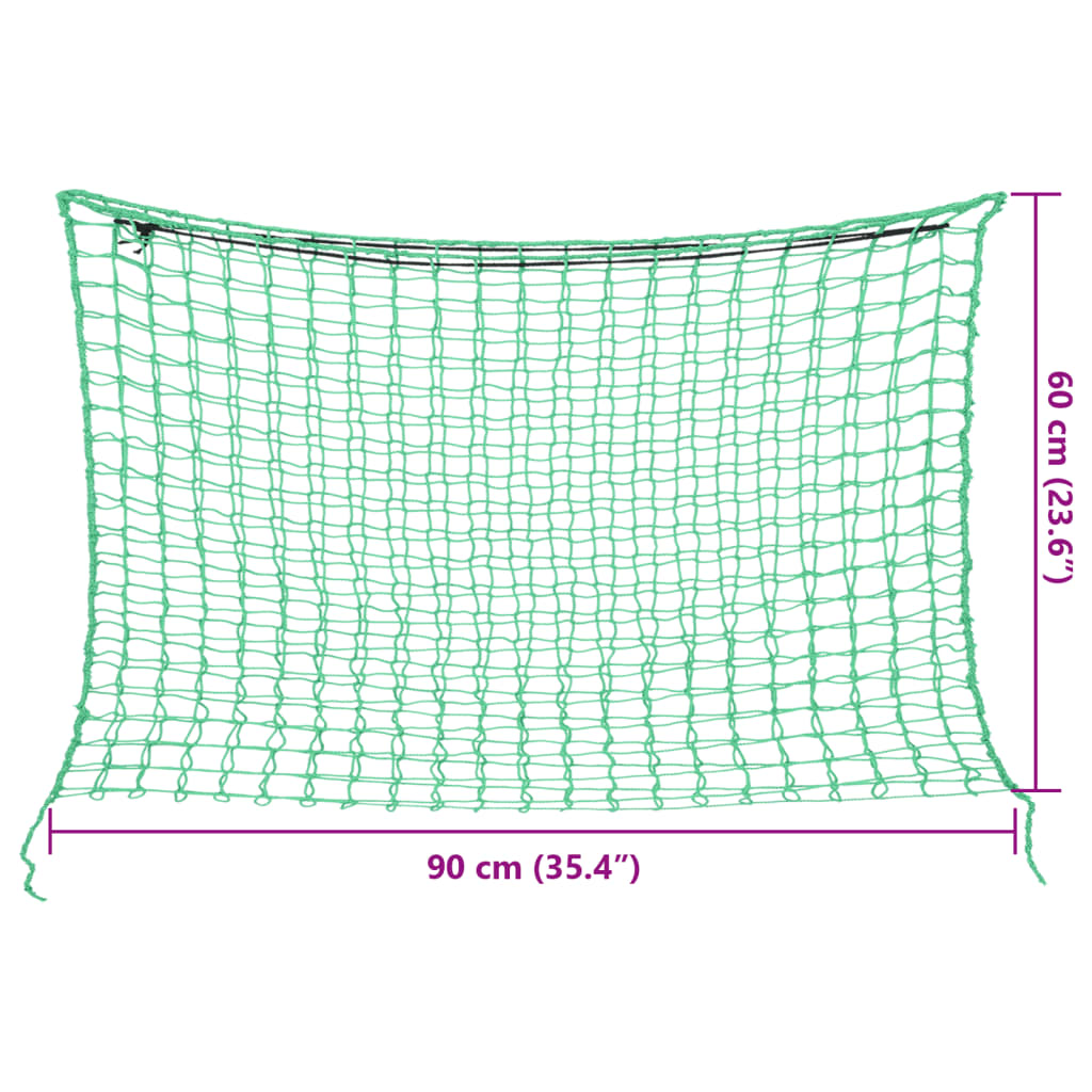 vidaXL Obdĺžniková sieťka na seno 2ks 90x60 m PP