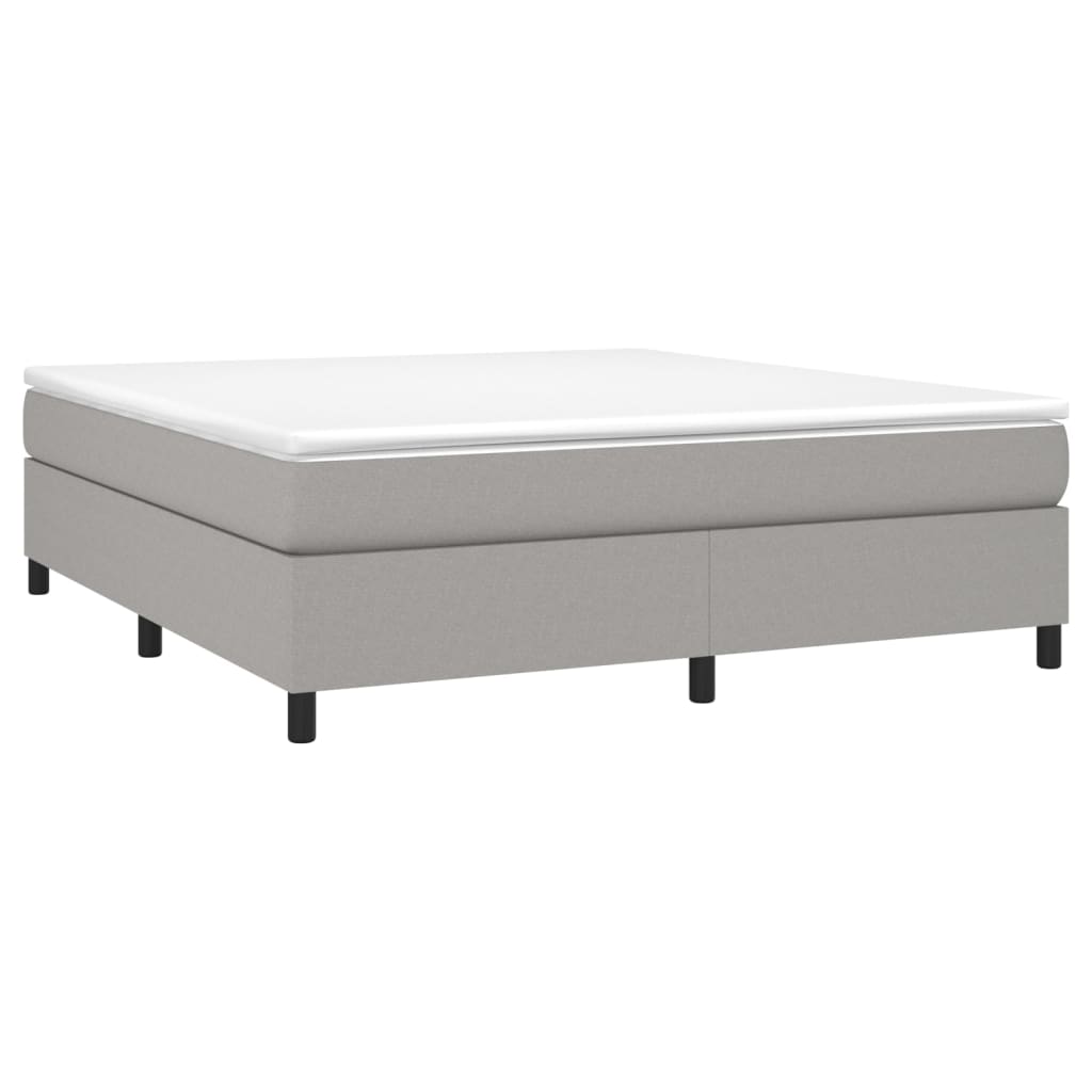 vidaXL Boxspring posteľ s matracom bledosivá 180x200 cm látka