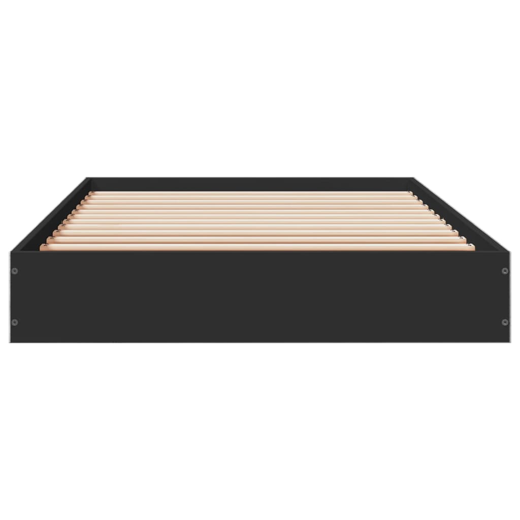 vidaXL Posteľný rám čierny 75x190 cm kompozitné drevo