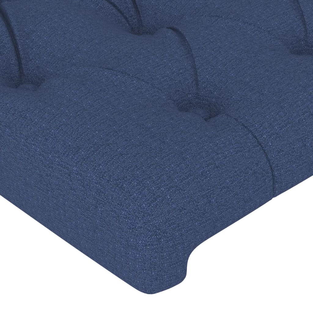 vidaXL Čelá postele 4 ks modrý 72x7x78/88 cm látka