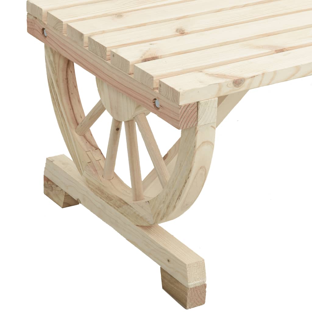vidaXL Záhradný stolík 115x55x65 cm jedľový masív