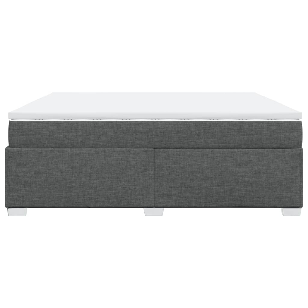 vidaXL Boxspring posteľ s matracom tmavosivá 200x200 cm látka