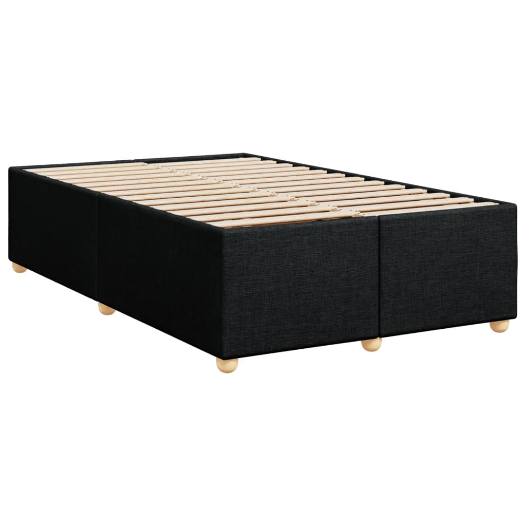 vidaXL Boxspring posteľ s matracom čierny 120x200 cm látka