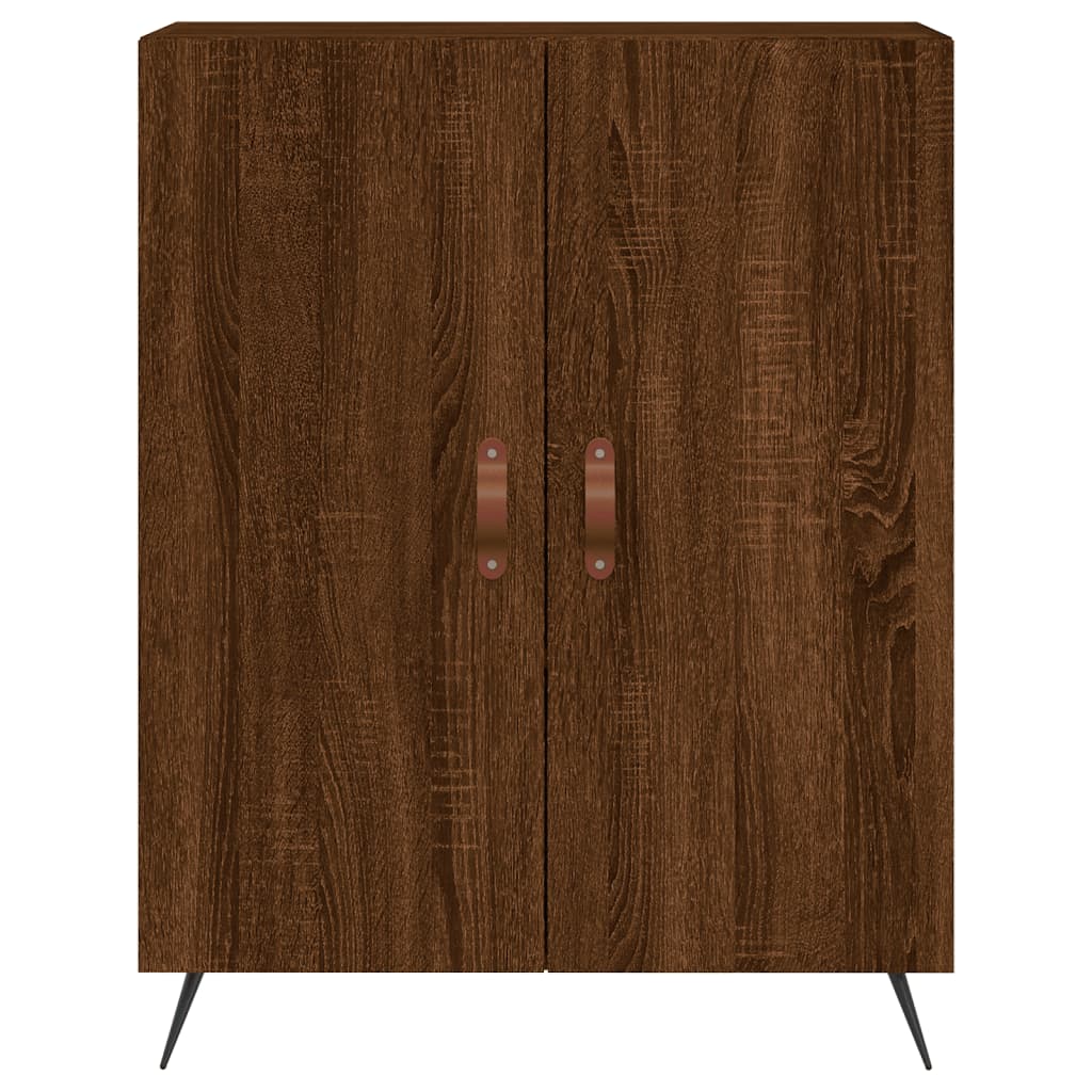 vidaXL Vysoká skrinka hnedý dub 69,5x34x180 cm spracované drevo