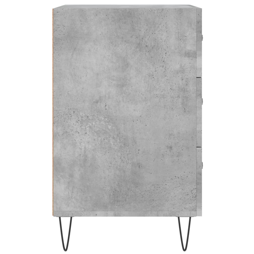 vidaXL Nočný stolík betónovo sivý 40x40x66 cm kompozitné drevo