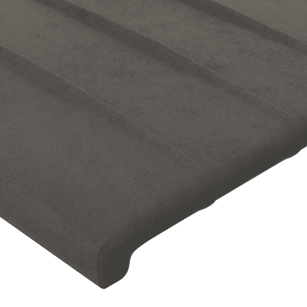 vidaXL Posteľný rám boxspring s matracom tmavosivý 90x190 cm zamat