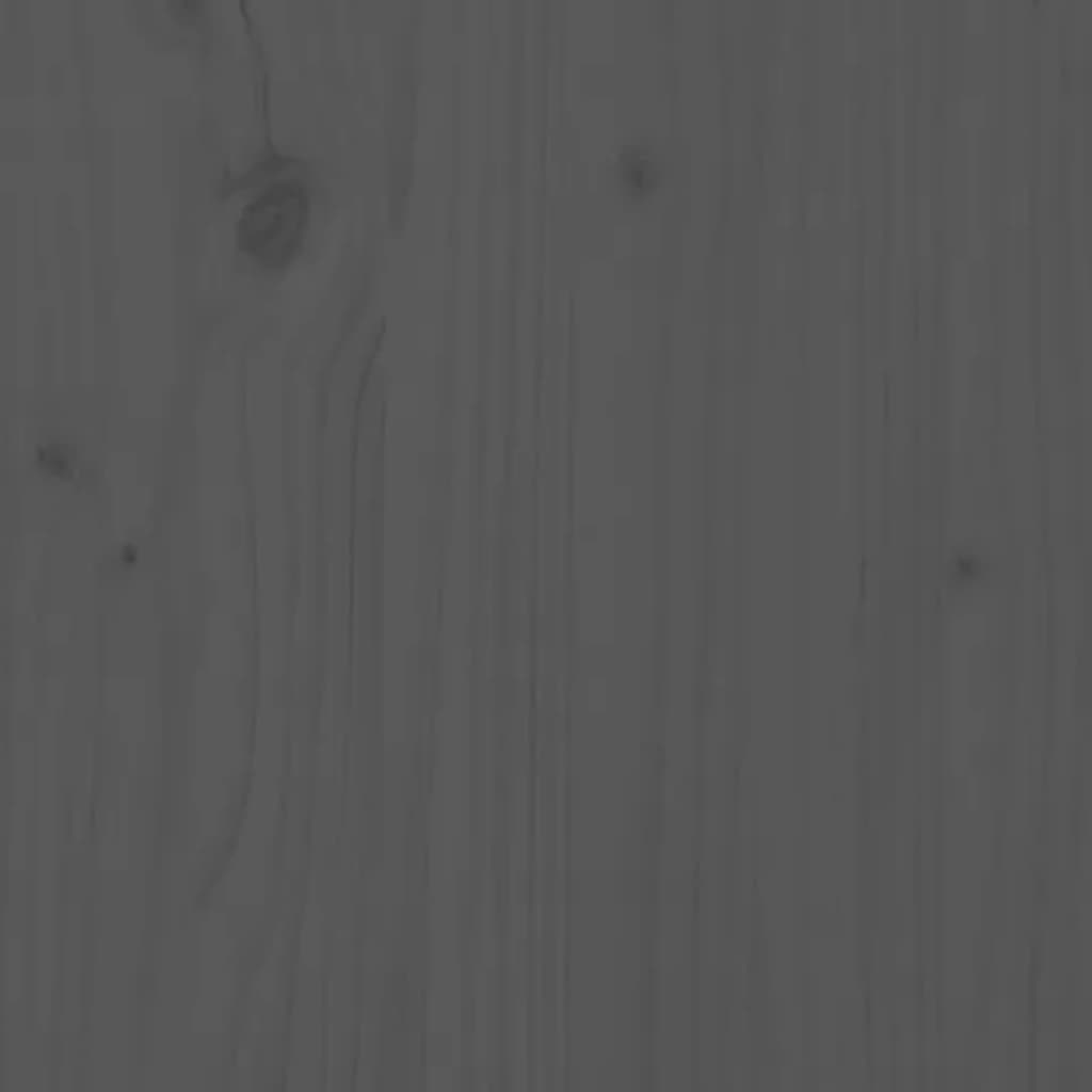 vidaXL Záhradná lavica sivá 203,5x48x91,5 cm masívna borovica