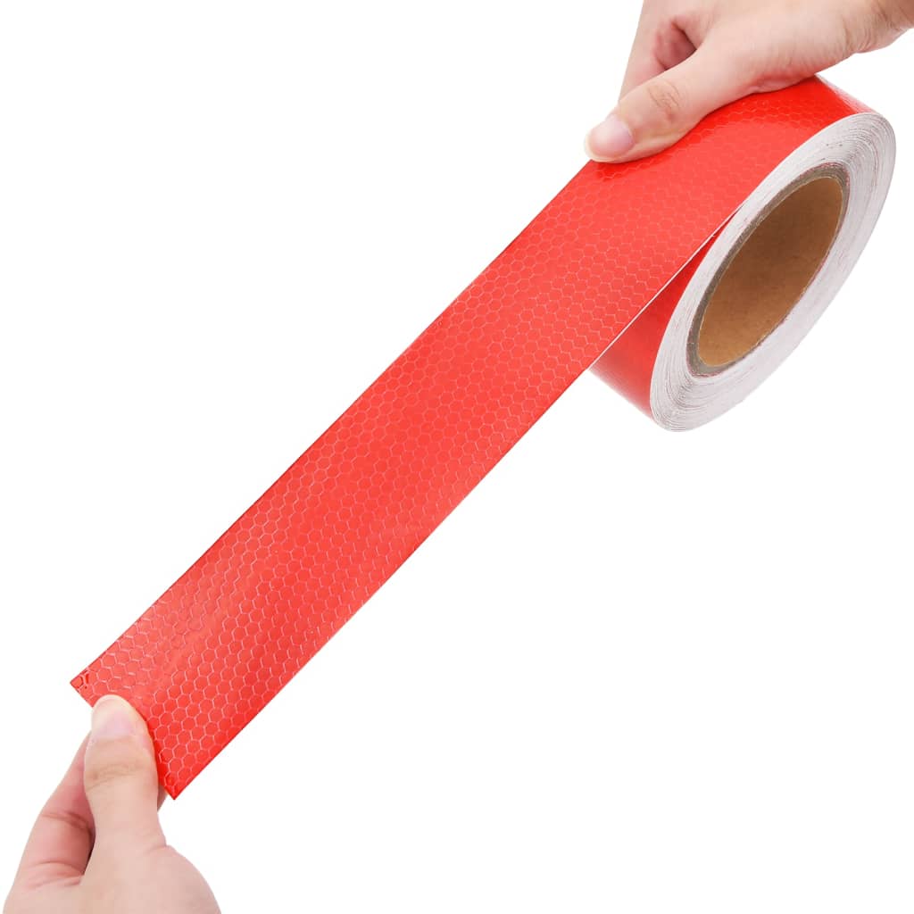 vidaXL Reflexná páska červená 5 cmx20 m PVC