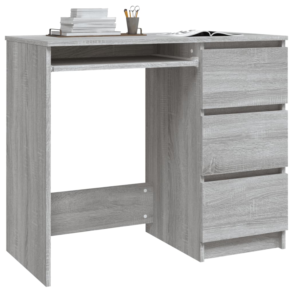 vidaXL Stôl sivý dub sonoma 90x45x76 cm spracované drevo