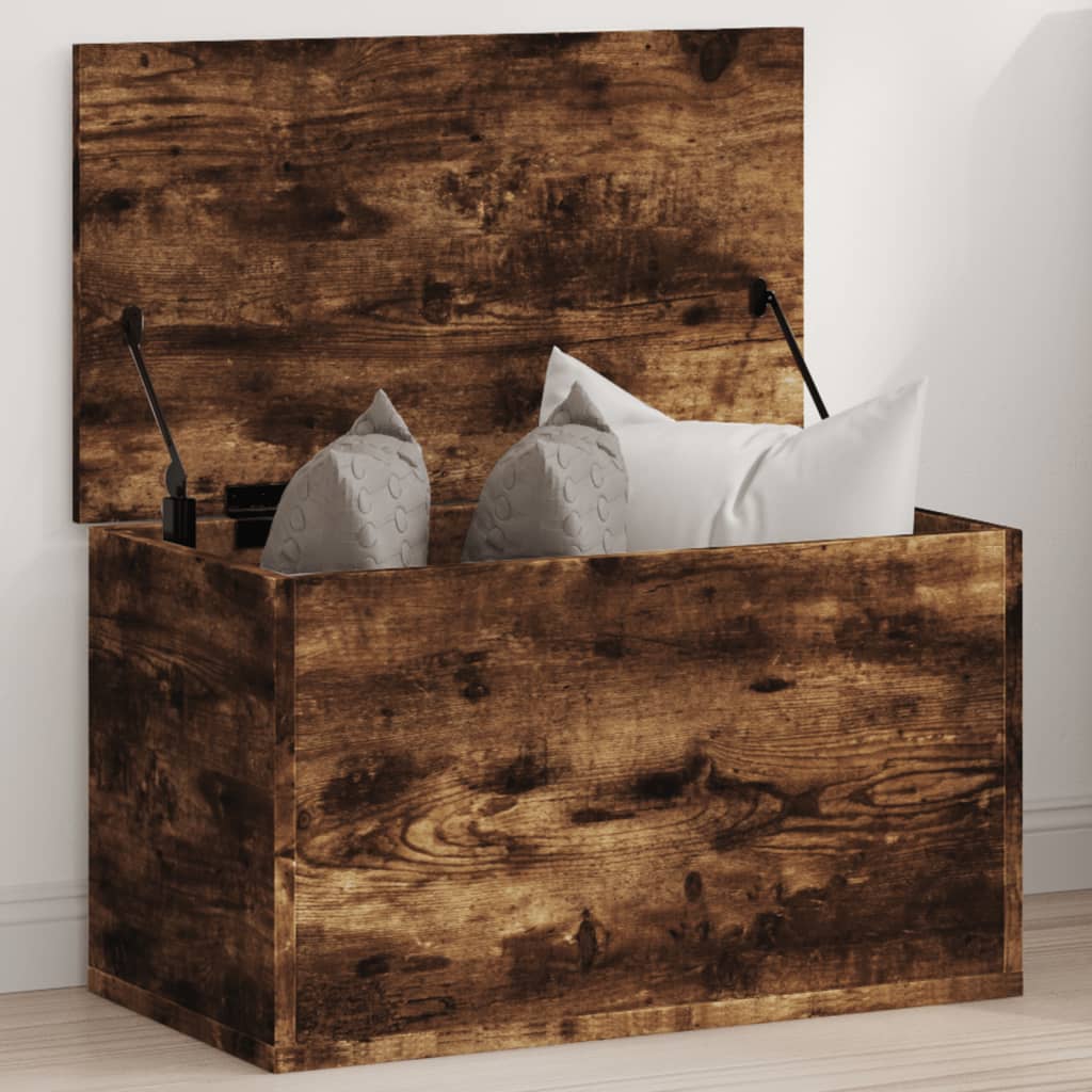 vidaXL Úložný box dymový dub 60x35x35 cm kompozitné drevo