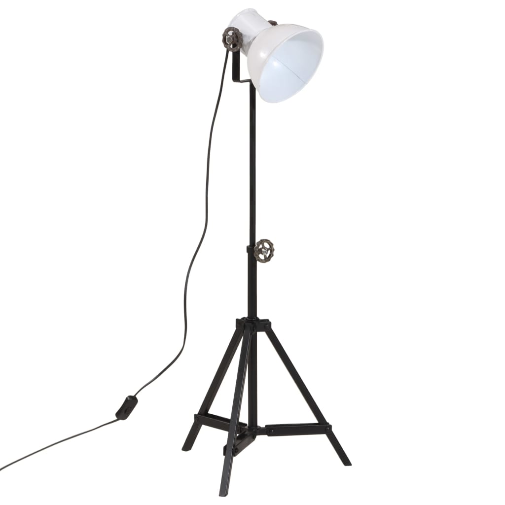 vidaXL Podlahová lampa 25 W biela 35x35x65/95 cm E27