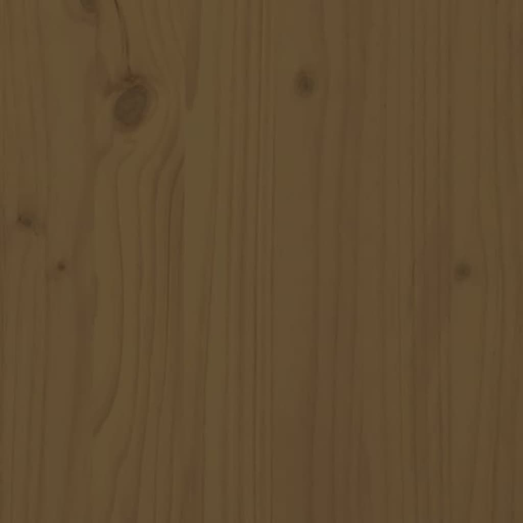 vidaXL Posteľný rám s čelom medovohnedý 160x200 cm masívne drevo