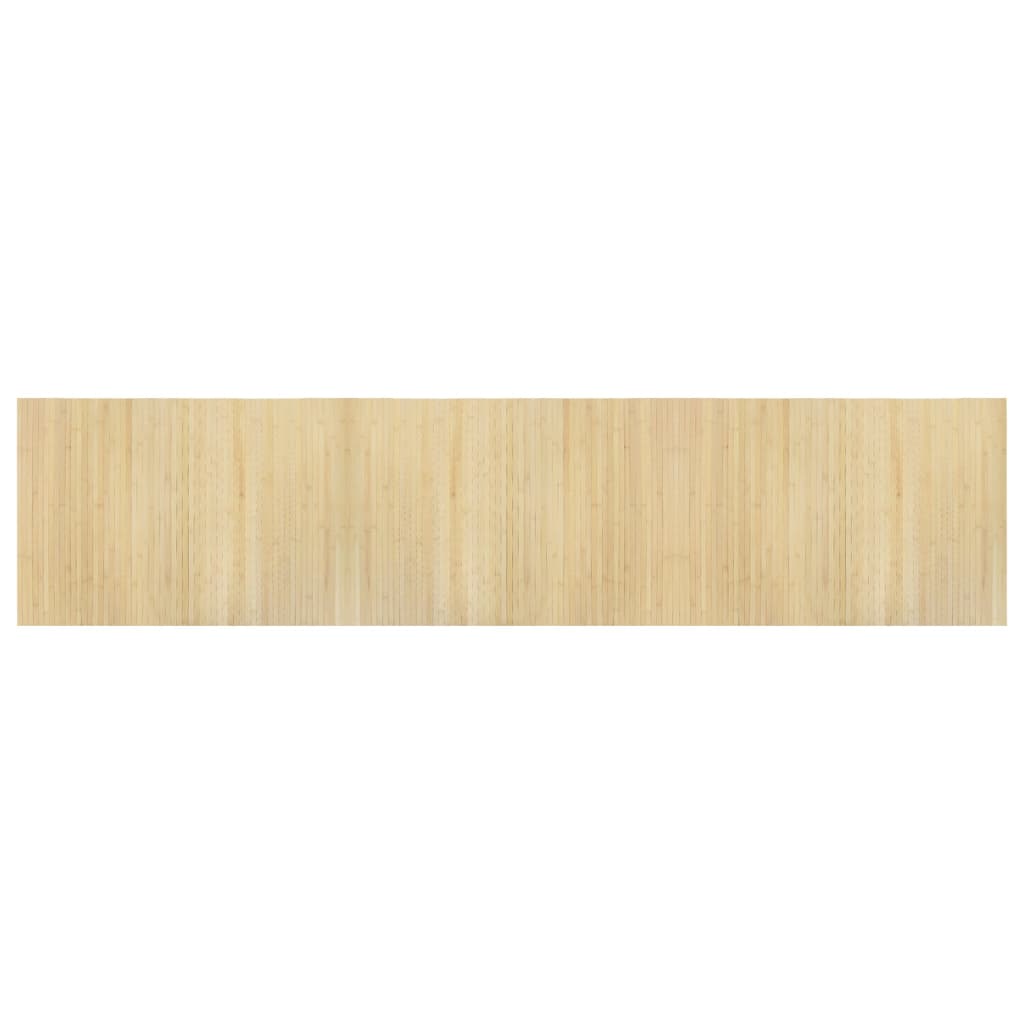 vidaXL Koberec obdĺžnikový bledý prírodný 70x300 cm bambus
