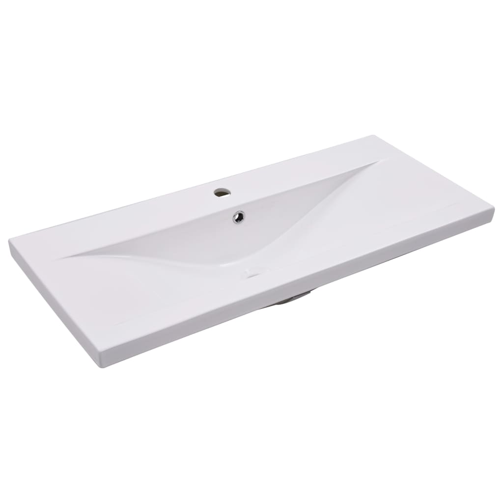 vidaXL Súprava kúpeľňového nábytku lesklá biela kompozitné drevo