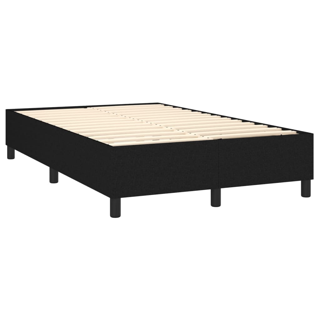 vidaXL Boxspring posteľ s matracom čierny 120x200 cm látka