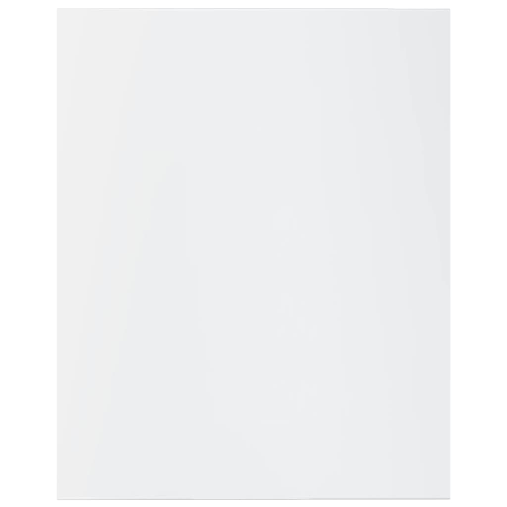 vidaXL Prídavné police 4ks, lesklé biele 40x50x1,5cm, kompozitné drevo