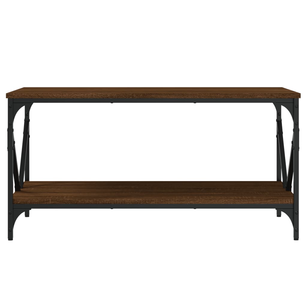vidaXL Konferenčný stolík hnedý dub 90x50x45 cm kompozitné drevo