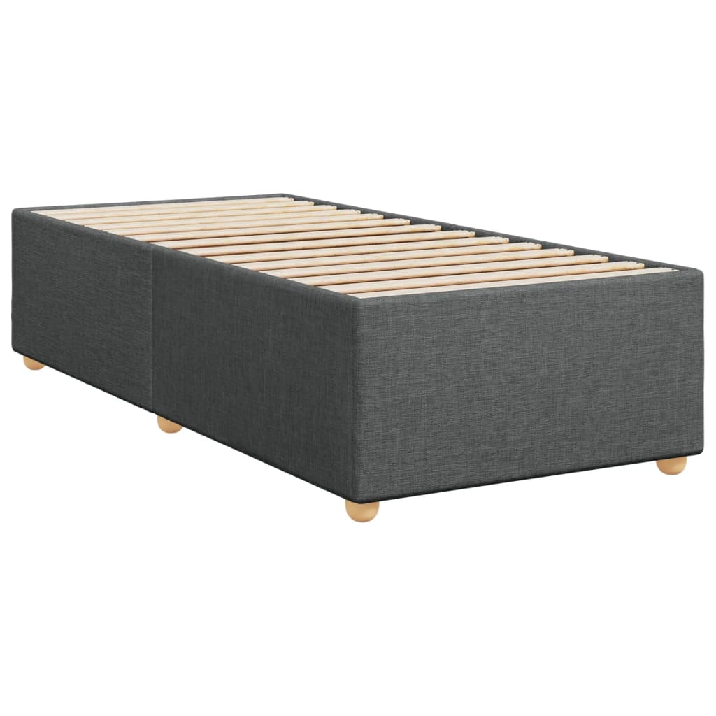 vidaXL Boxspring posteľ s matracom tmavosivá 90x190 cm látka