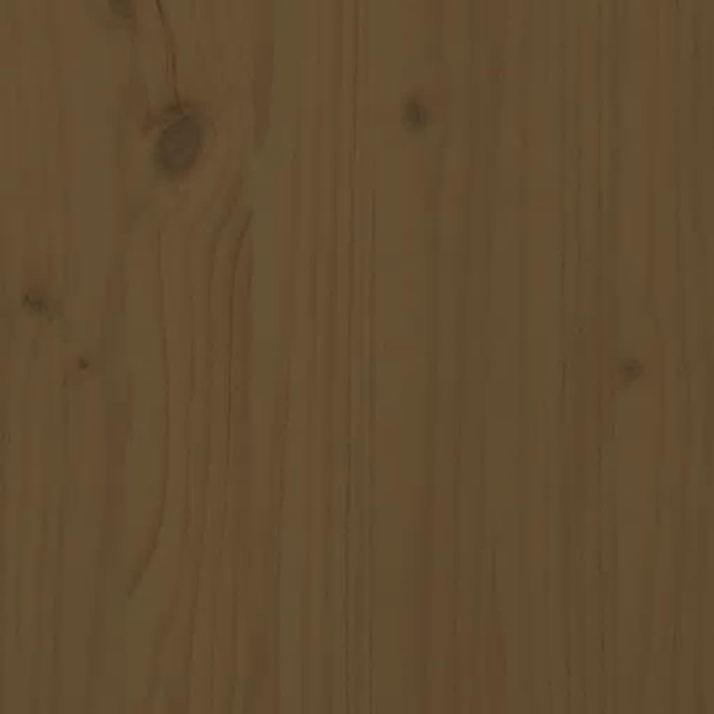 vidaXL Vysoká skrinka medovo-hnedá 83x41,5x100 cm borovicový masív