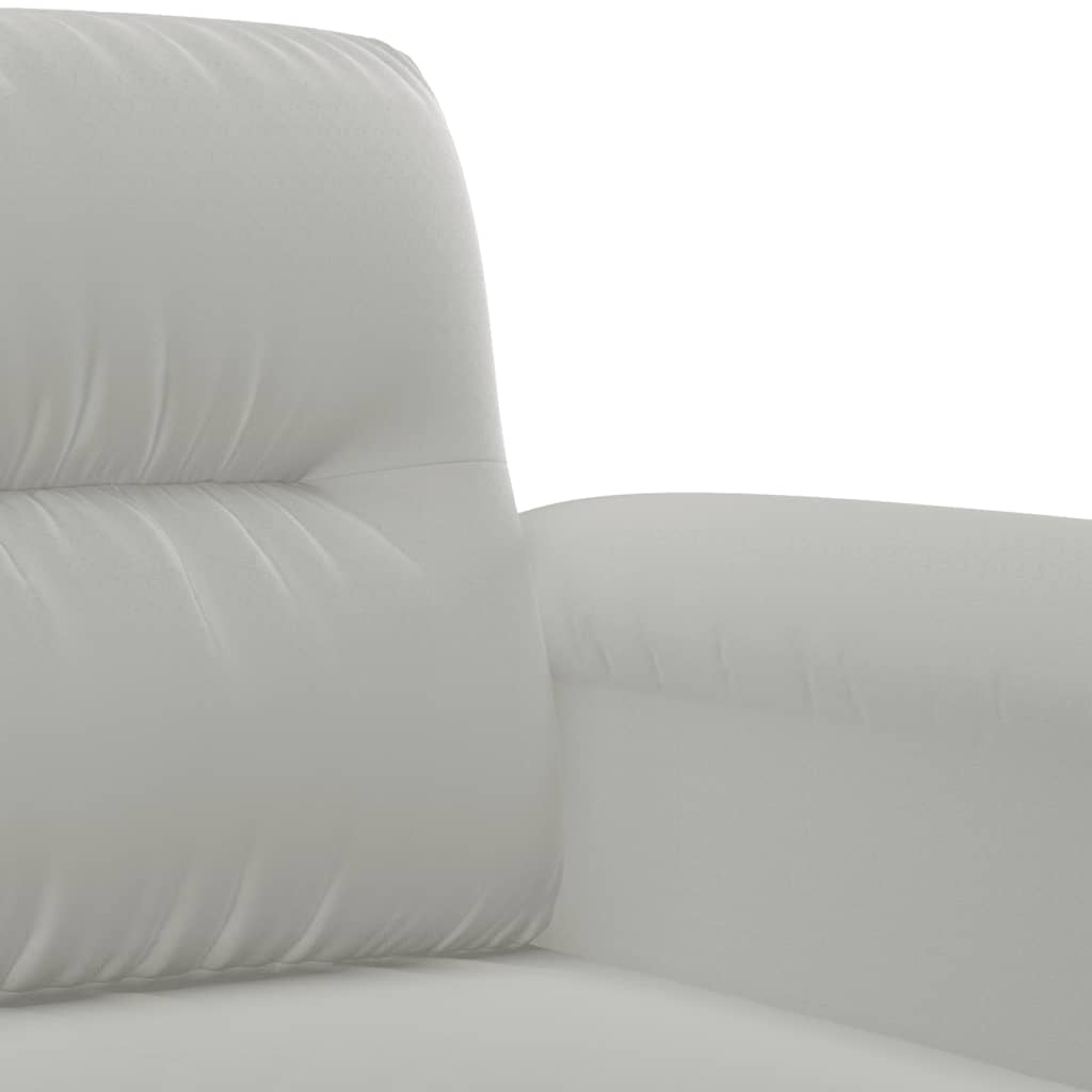 vidaXL 2-dielna sedacia súprava s vankúšmi bledosivá mikrovlákno