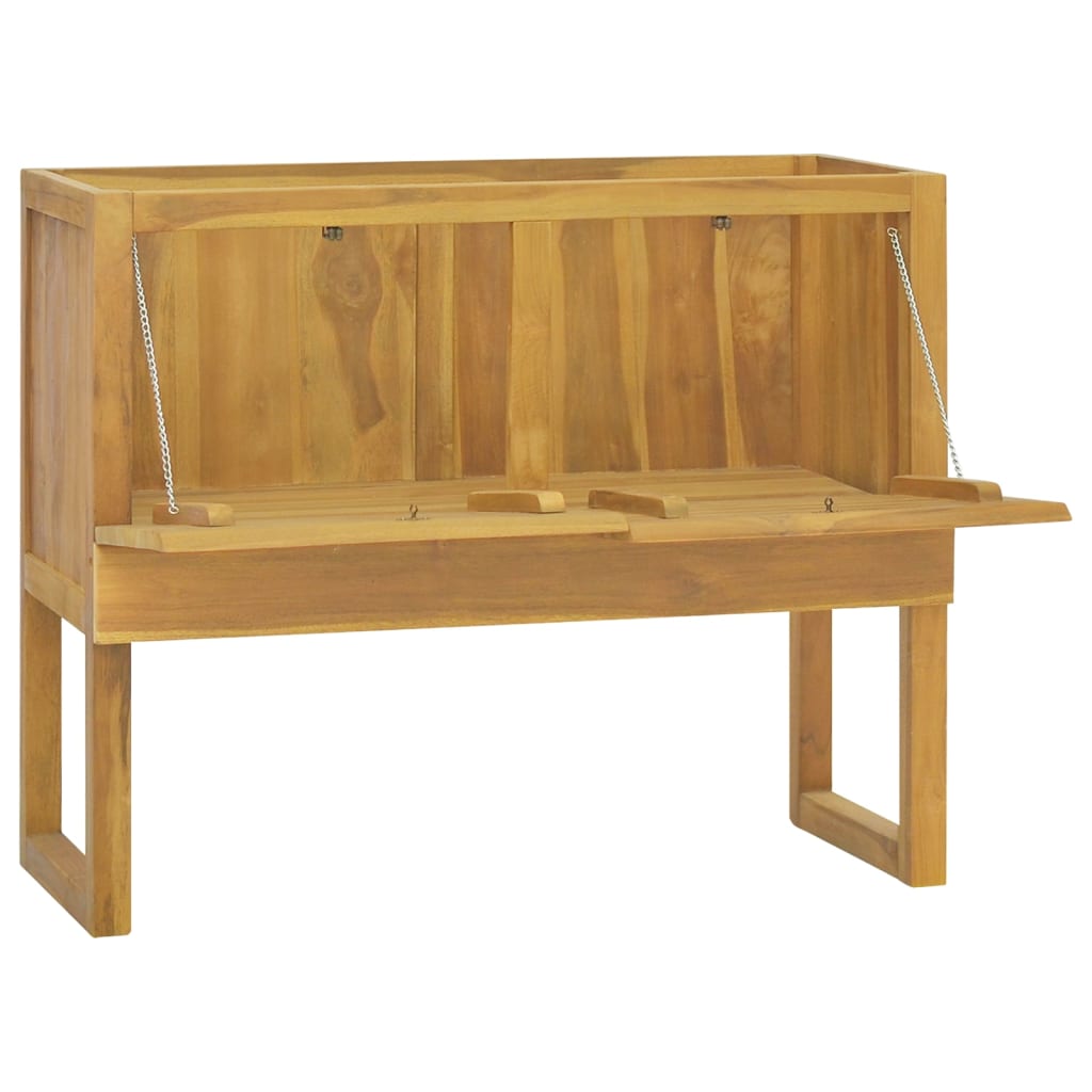 vidaXL Kúpeľňová skrinka 90x45x75 cm masívne tíkové drevo