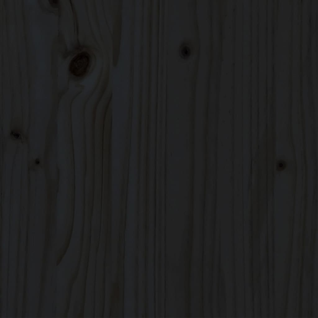 vidaXL Posteľný rám čierny drevený masív 120x190 cm malé dvojlôžko