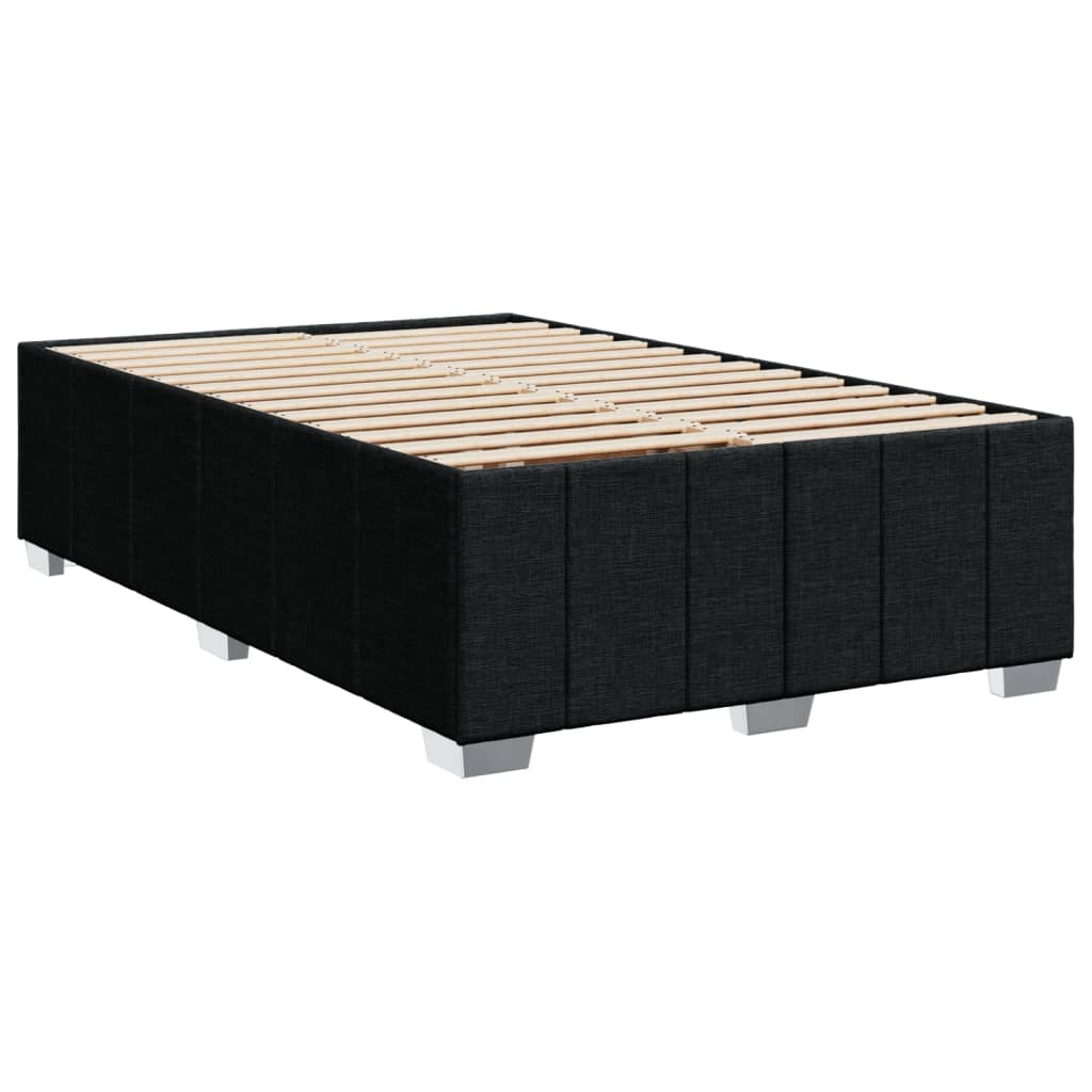 vidaXL Boxspring posteľ s matracom čierny 120x200 cm látka