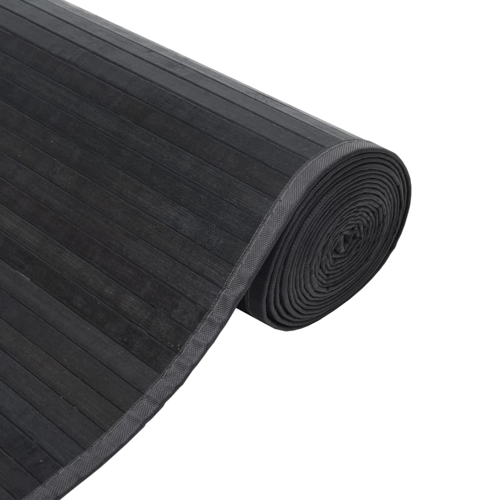 vidaXL Koberec obdĺžnikový sivý 100x200 cm bambus