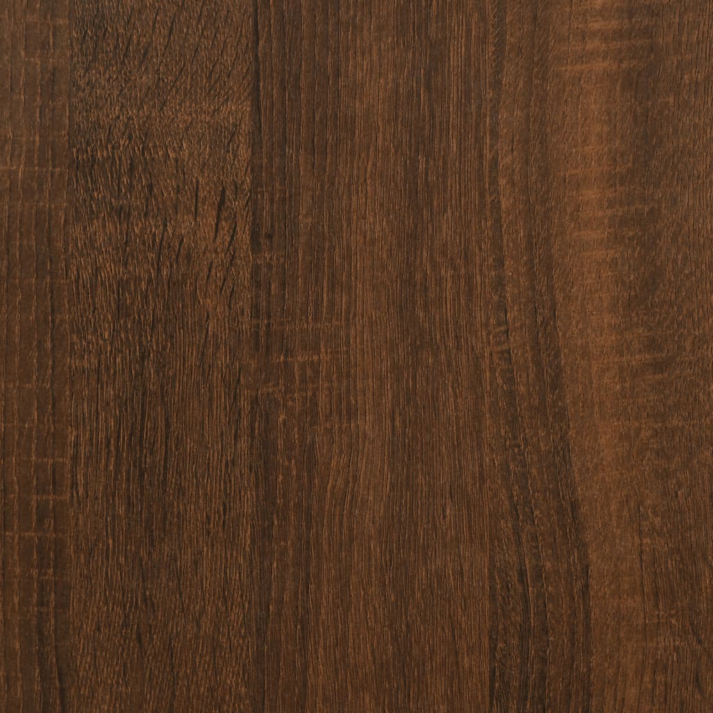 vidaXL Konzolový stolík hnedý dub 100x30,5x75 cm kompozitné drevo