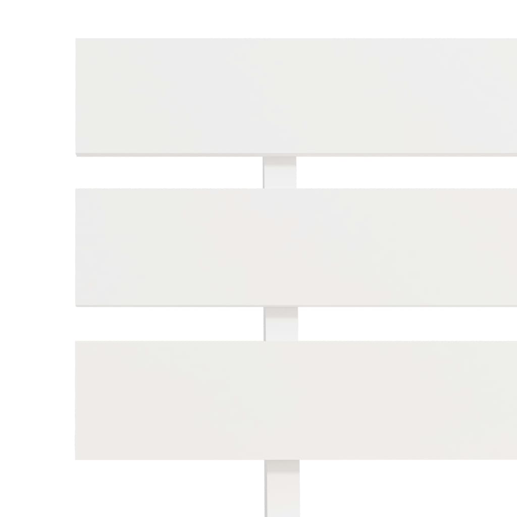 vidaXL Posteľný rám s čelom biely 160x200 cm borovicový masív