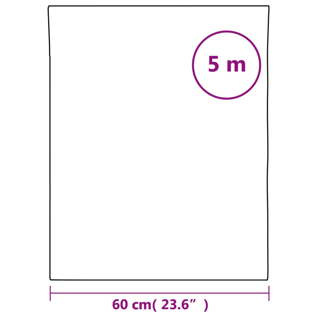 vidaXL Okenná fólia statická matná čierna 60x500 cm PVC