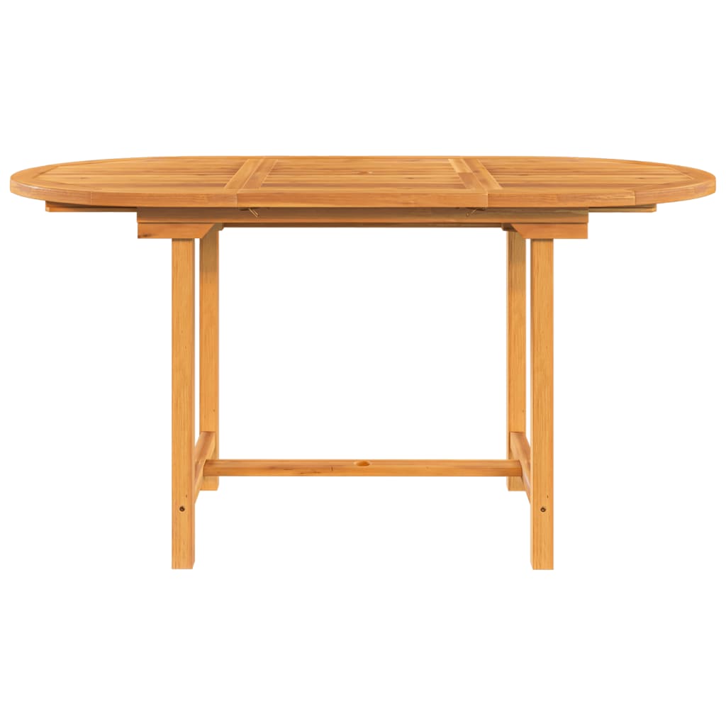 vidaXL Predlžovací záhradný stôl 110-160x80x75 cm masívny teak