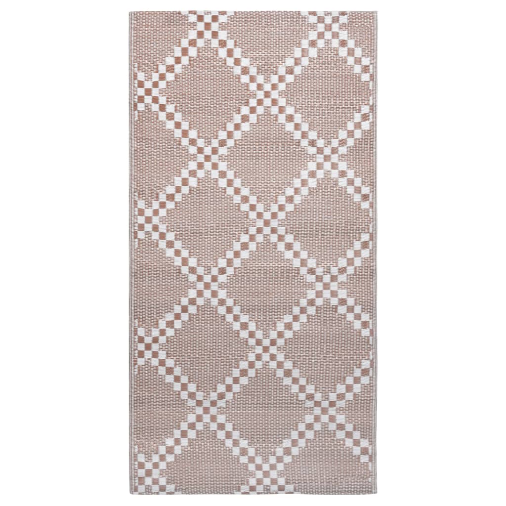vidaXL Vonkajší koberec hnedý 160x230 cm PP