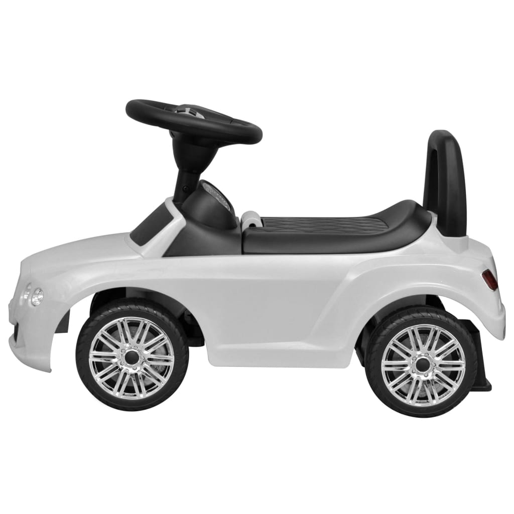 vidaXL Detské autíčko na nožný pohon, biele