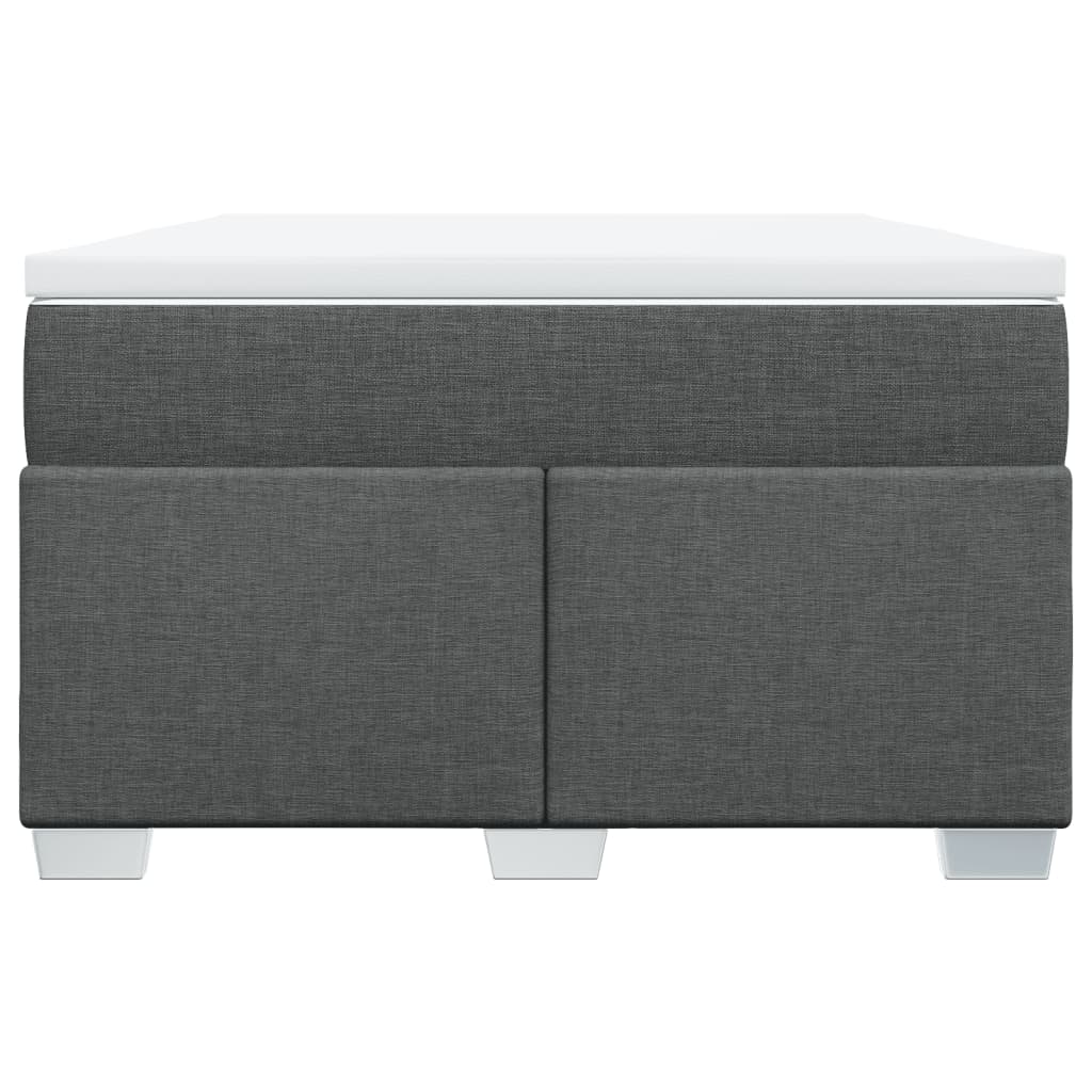 vidaXL Boxspring posteľ s matracom, tmavosivá 120x190 cm, látka