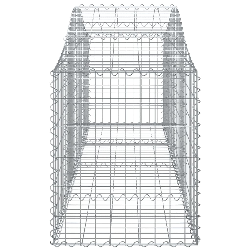 vidaXL Oblúkový gabionový kôš 3 ks 200x50x60/80 cm pozinkované železo