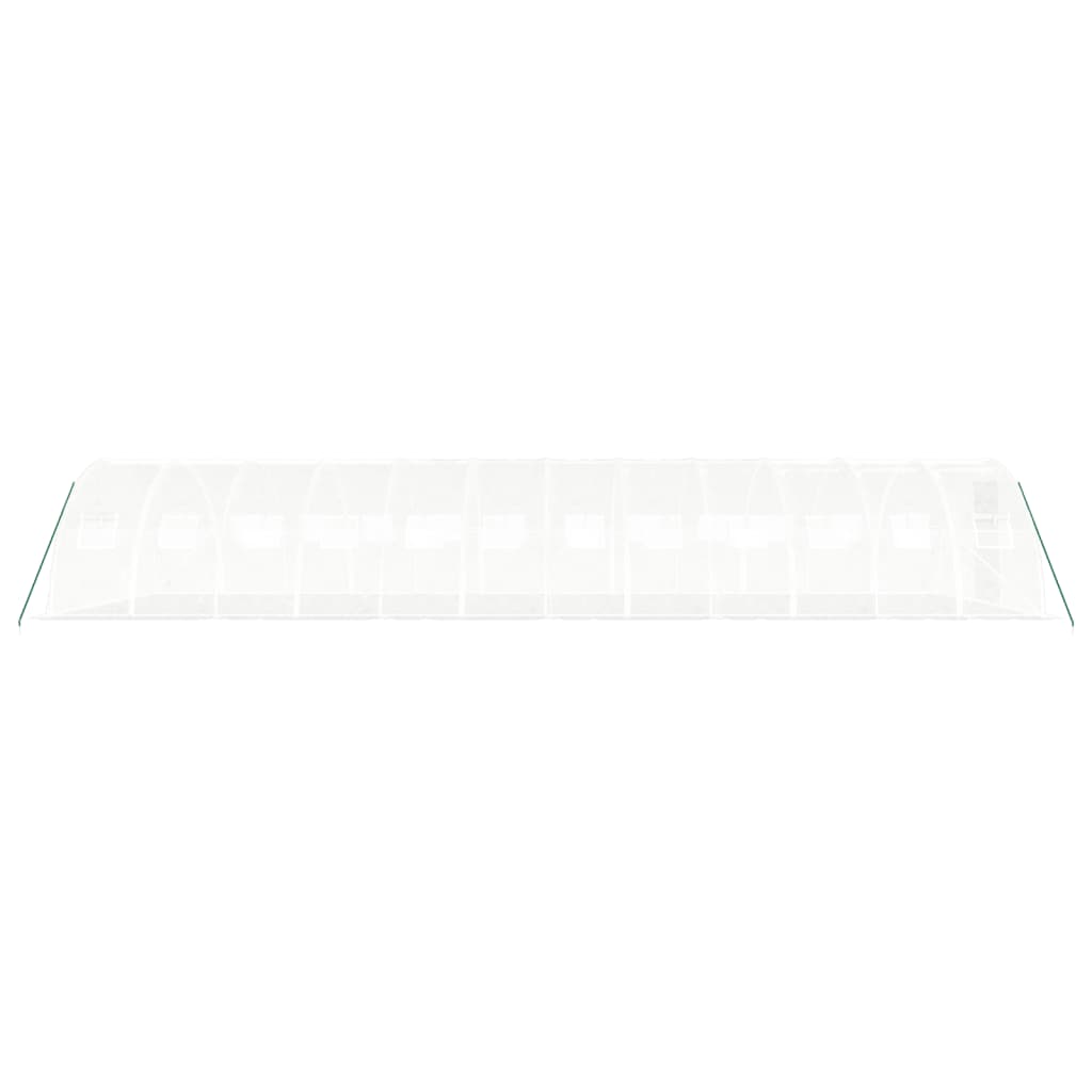 vidaXL Fóliovník s oceľovým rámom biely 48 m² 12x4x2 m
