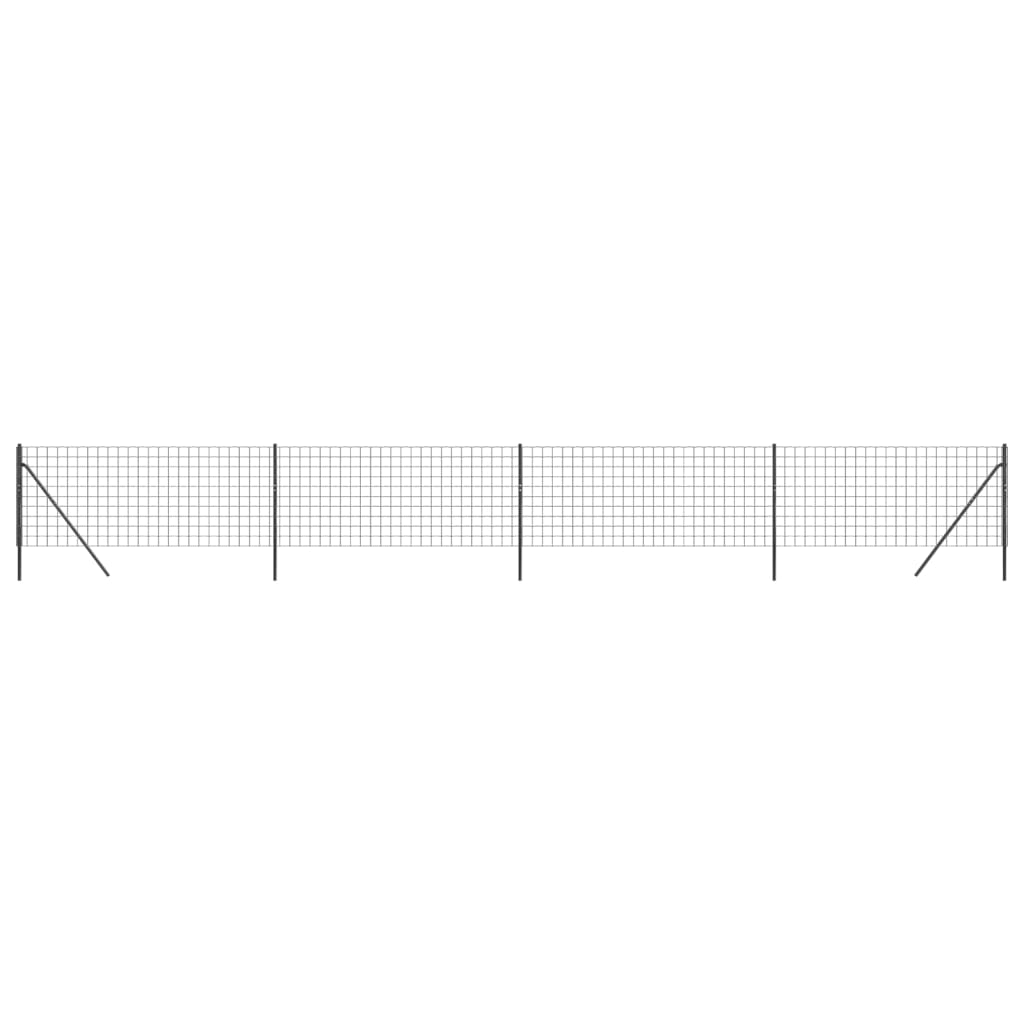 vidaXL Drôtený plot antracitový 1,1x10m pozinkovaná oceľ