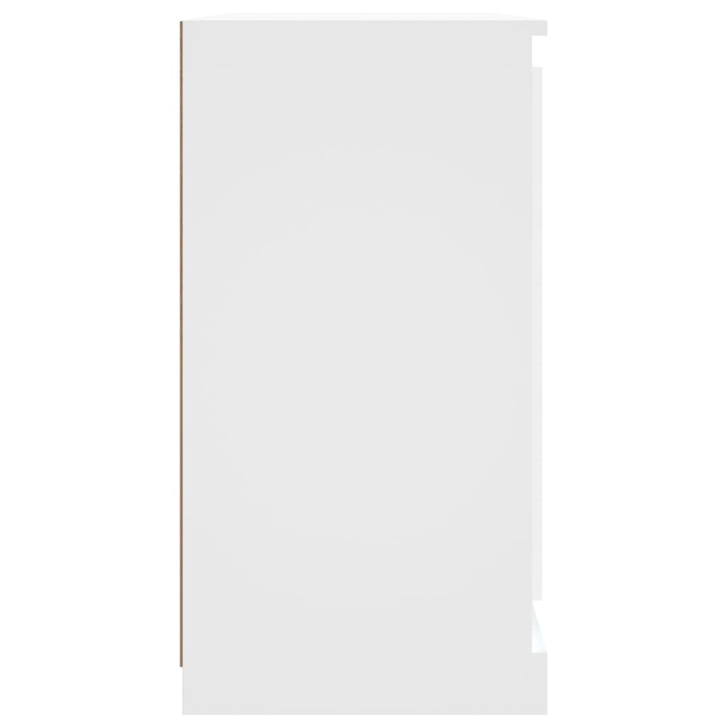 vidaXL Komoda biela 70x35,5x67,5 cm spracované drevo