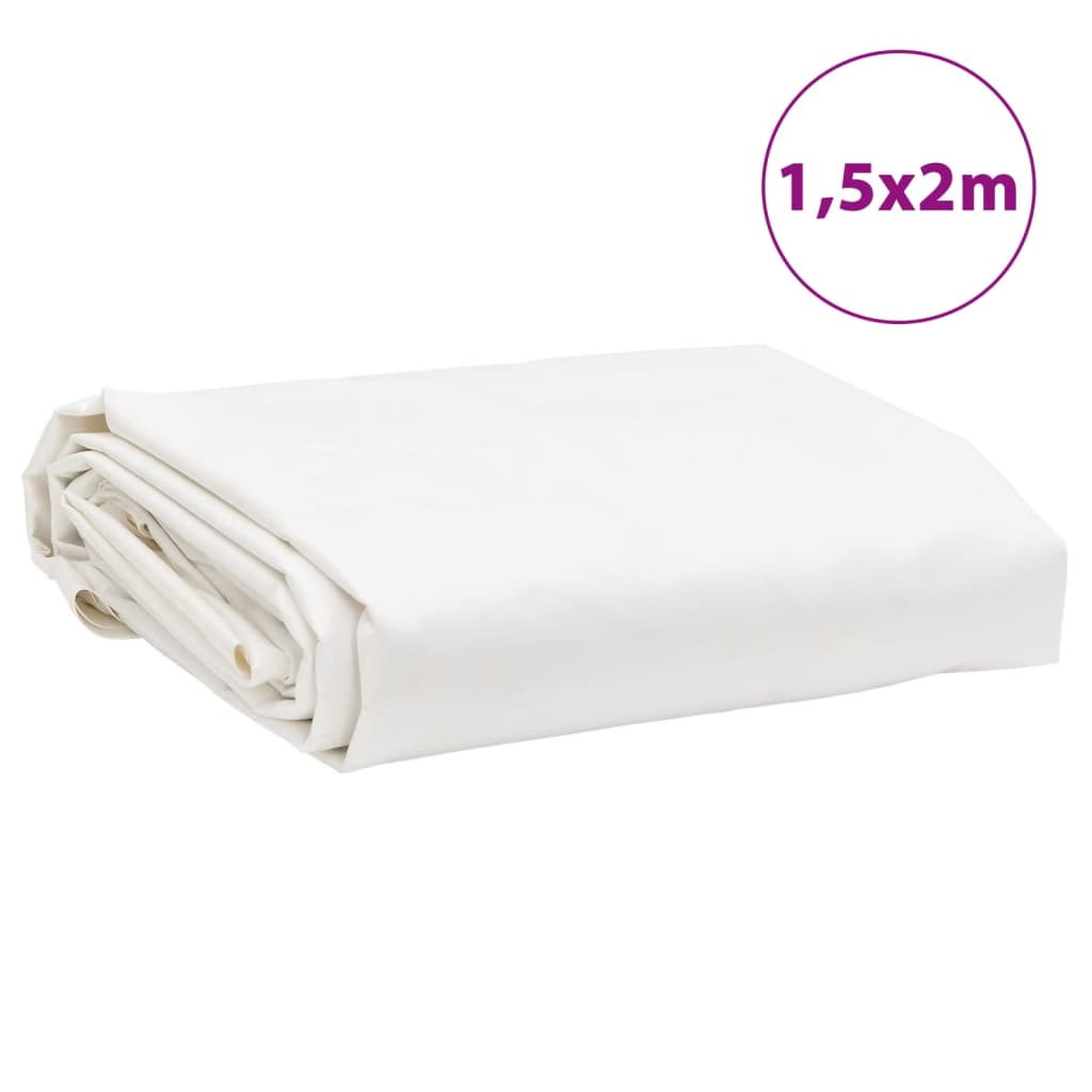 vidaXL Celta biela 1,5x2 m 650 g/m²