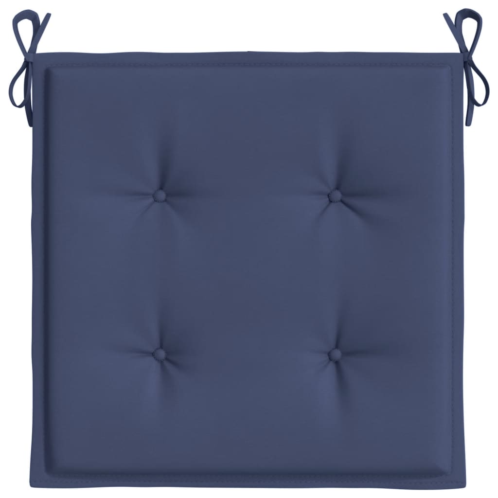 vidaXL Podložky na paletový nábytok 2 ks, námornícke modré 40x40x3 cm