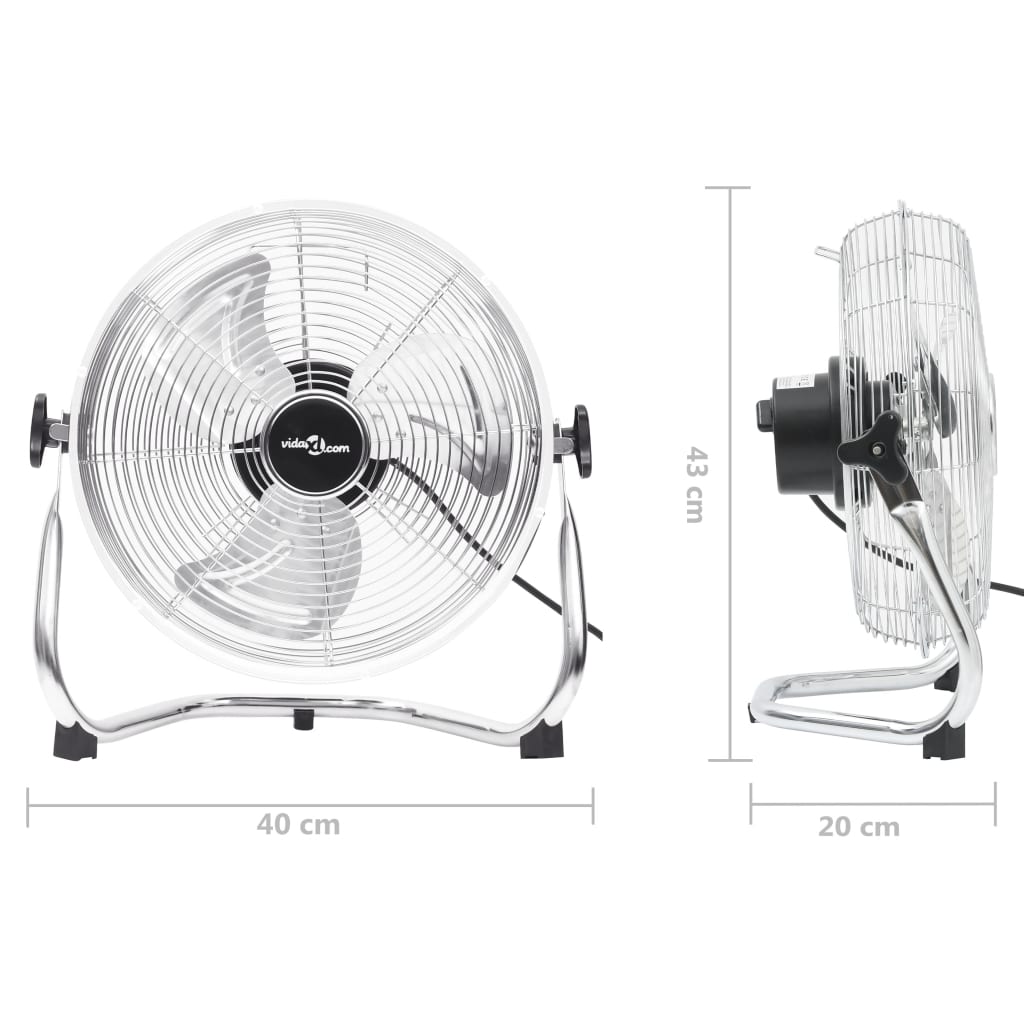 vidaXL Podlahový ventilátor, 3 rýchlosti 40 cm 40 W