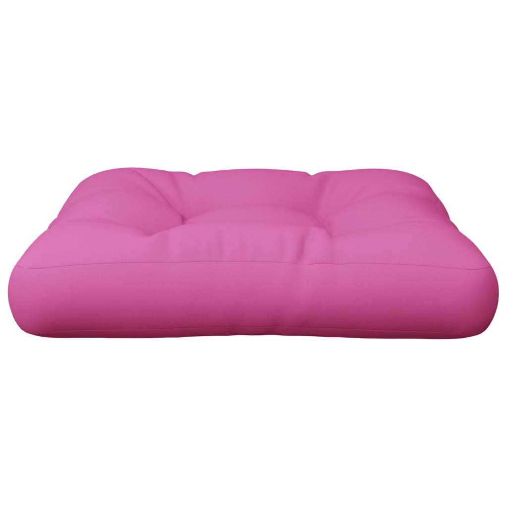 vidaXL Podložka na paletový nábytok, ružová 50x50x12 cm, látka