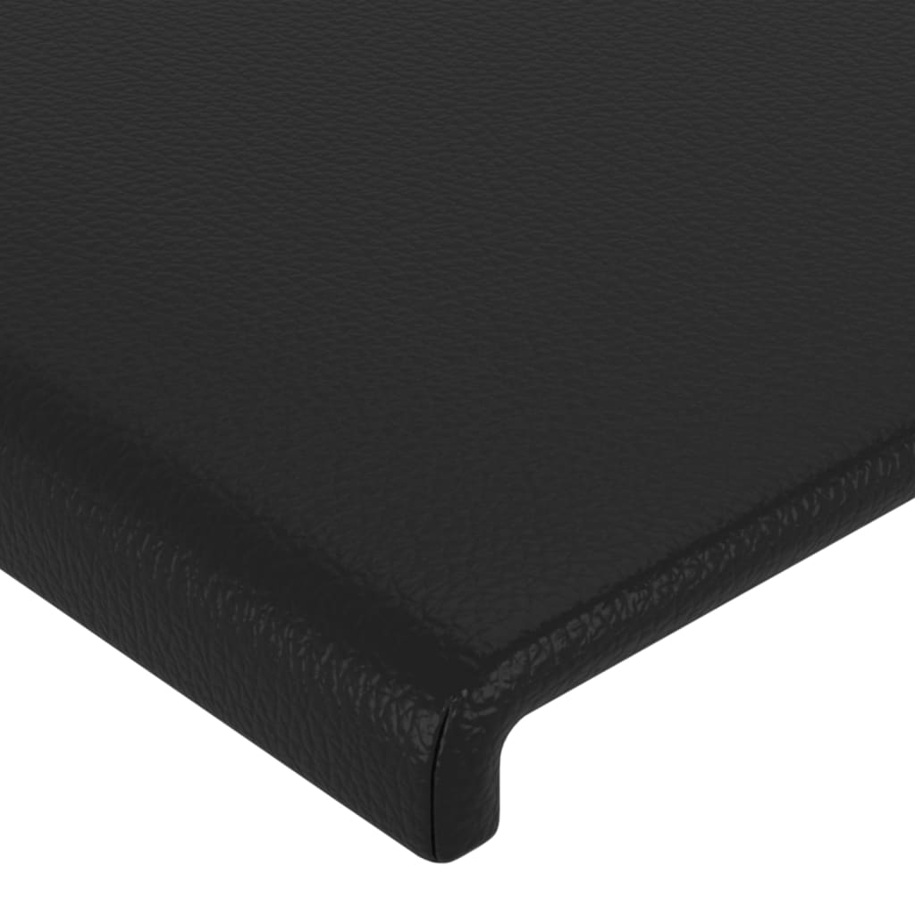 vidaXL Čelo postele s LED čierne 180x5x78/88 cm umelá koža