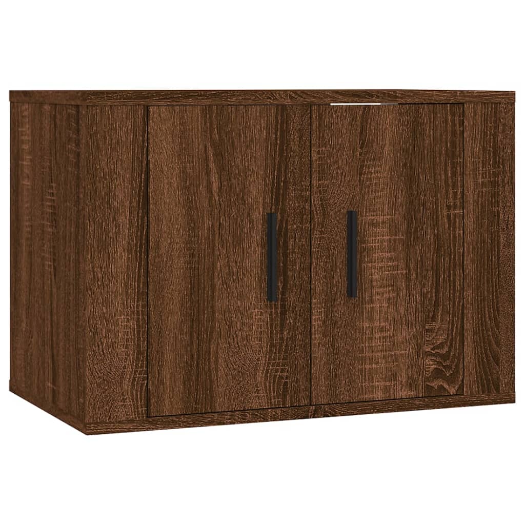 vidaXL 3-dielna súprava TV skriniek hnedý dub spracované drevo