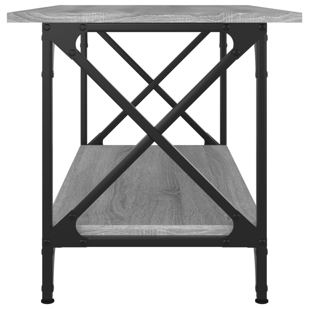 vidaXL Konferenčný stolík sivý sonoma 80x45x45 spracované drevo