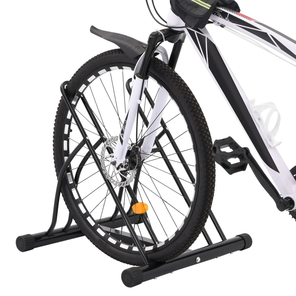 vidaXL Stojan na 2 bicykle podlahový voľne stojaci oceľ