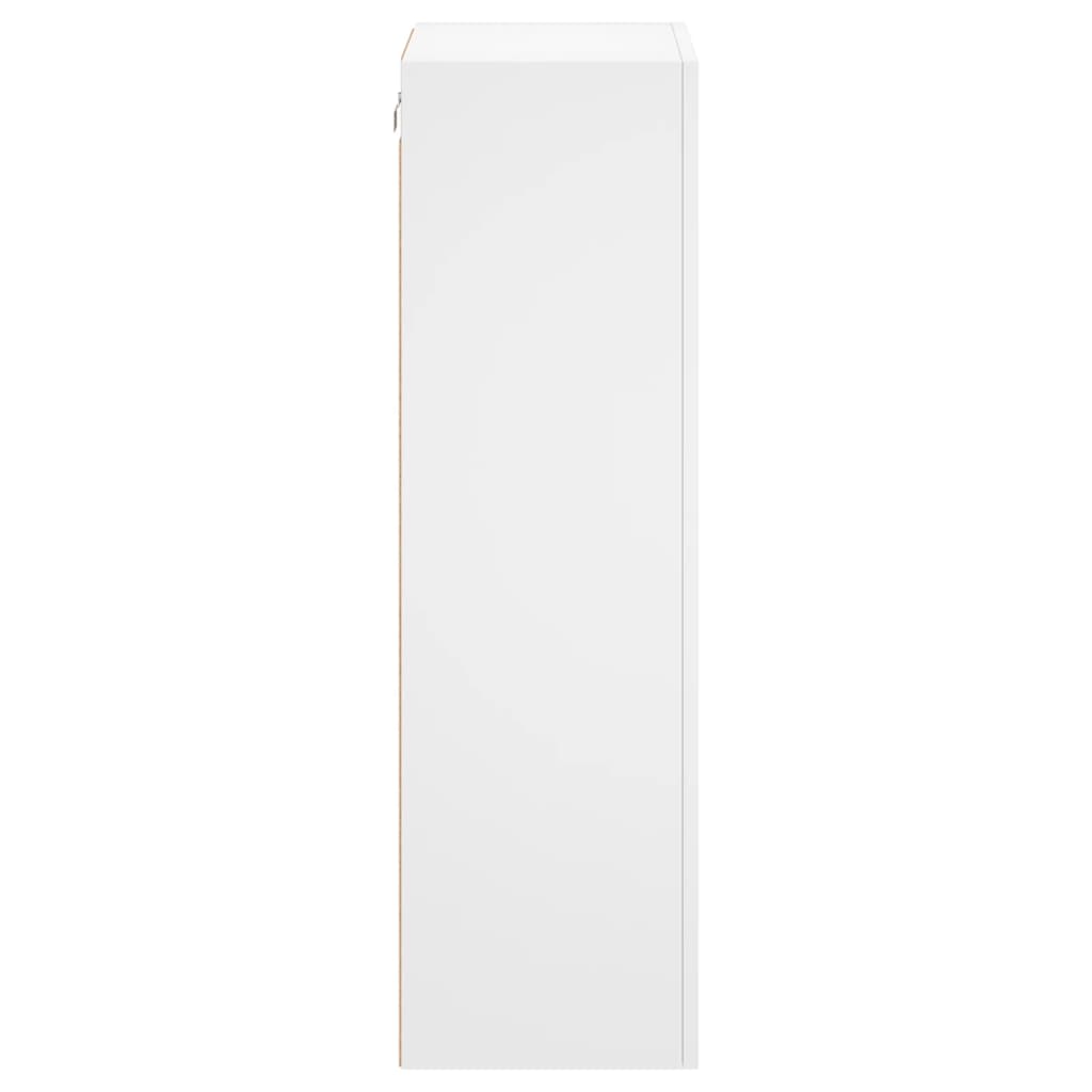 vidaXL TV nástenná skrinka biela 40,5x30x90 cm kompozitné drevo